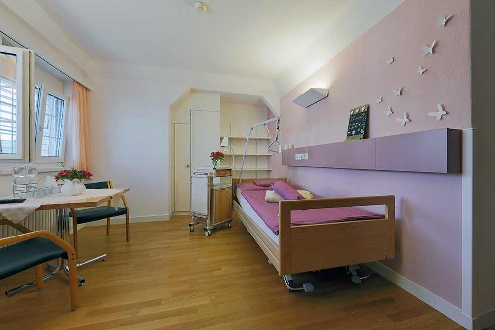 Zimmeransicht Hospiz Aargau, Brugg