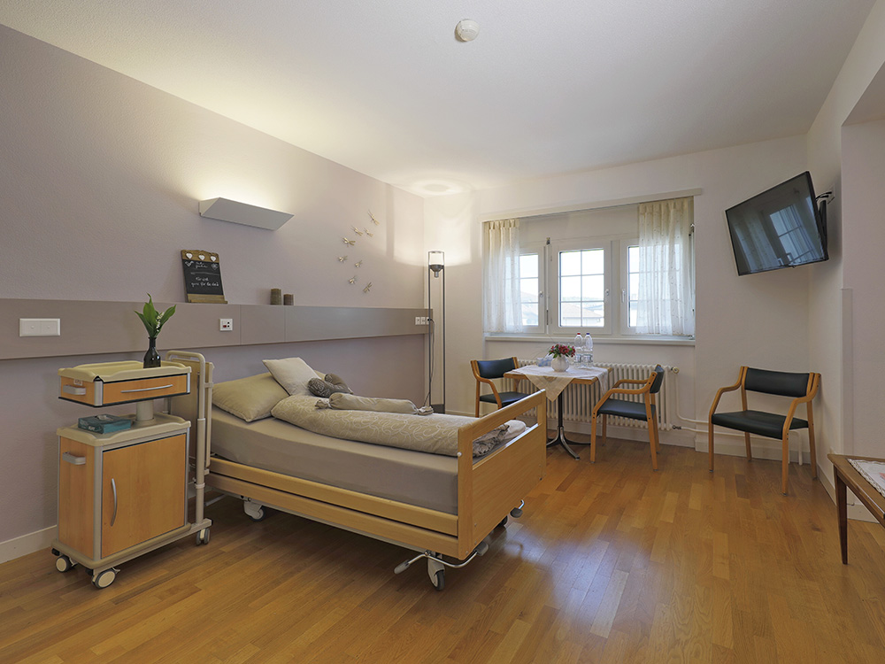Zimmeransicht Hospiz Aargau, Brugg